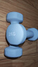 Keep 彩色浸塑哑铃 男士女士家用健身肌肉手臂塑形轻重量水蓝 2kg*2 实拍图