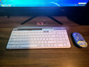 罗技（Logitech）K580无线蓝牙超薄静音键盘 办公键盘笔记本电脑手机Mac平板ipad键盘双模外接键盘薄膜便携多屏家用 键鼠套装K580白+Pebble星河大耳狗 实拍图