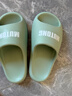 牧童儿童拖鞋夏季家居鞋室内软底浴室男女童亲子凉拖鞋 艾草绿 220 实拍图