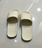 DFBK日本工艺静音拖鞋防臭防滑2025新款家居室内软底无声女招待客人家 白色【EVA一体成型经久耐穿静 36-37【标准码】 实拍图