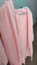 三利儿童家居浴袍女珊瑚绒吸水速干厚带帽女童斗篷浴衣宝宝睡袍男粉色 实拍图
