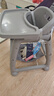 卡卡曼肯德基婴儿餐椅同款儿童宝宝餐椅0-6岁可坐多功能家用吃饭桌座椅 至尊款青【双餐盘+坐垫+万向轮】 儿童餐椅多功能0到6岁 实拍图