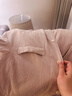 MUJI女式无侧缝法兰绒睡衣女士家居服纯棉冬季套装女装 浅粉红色5A XL 实拍图