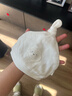 aqpa新生儿秋季帽子婴儿纯棉柔软防风帽男女宝宝春秋辫子帽 白色 0-3个月(适用头围34-37cm) 实拍图