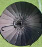 美度防风雨伞长柄弯钩24骨自动长柄伞遇水开花弯钩伞 M7007雅致黑 实拍图