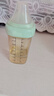 HEGEN海格恩新生婴儿防胀气奶瓶0-6-12个月+ppsu仿母乳防呛奶宝宝奶瓶 【方才出色】紫色奶瓶 240ml 3-6个月+ 实拍图