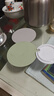 古私（Gusi）杯垫隔热垫餐桌垫防烫西餐垫碗垫茶杯子垫绿色/灰色4片装直径12cm 实拍图