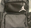 Jordan男女乔丹 聚酯纤维 飞人印花Logo 书包双肩包HM6148-091灰黑 均码 实拍图