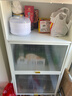 帅仕（shuaishi）厨房用具置物架落地餐边橱柜冰箱夹缝收纳碗柜微波炉烤箱储物柜子 白【整柜加高】4层60长42深-加深款 实拍图