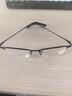 依视路（ESSILOR） 钻晶系列高清耐磨防蓝光近视超薄镜片专业配度数眼镜架男女镜框 金属-半框-2012BK-黑色 镜框+依视路A4防蓝光1.60现片 实拍图