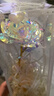 七彩炫光玫瑰花星空彩金浪漫情人节送老婆女友闺蜜生日礼物金箔1 金箔玫瑰-彩金玫瑰花-1枝装（盒装） 【送它一朵永不凋零的爱意玫瑰】 实拍图