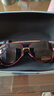 泰奢新款墨镜太阳镜男偏光开车驾驶钓鱼眼镜日夜两用变色防晒墨镜男 【白天专用偏光版】红金镜架黑灰 实拍图