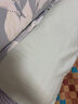 洁丽雅（Grace）A类全棉枕套双拼纯色枕套学生枕头套枕套家用一对装 抹茶48*74cm 实拍图