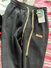 大嘴猴（paul frank）牛仔裤男士冬季美式宽松裤子男裤高街休闲裤男潮 黑色加绒 M 实拍图