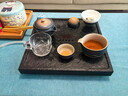 韵动天然乌金石茶盘排水家用整块石头小茶台托盘现代简约功夫茶具套装 30*30cm方型单茶盘 实拍图