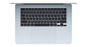 Apple/苹果AI笔记本/2025款MacBookAir15英寸M4(10+10核)32G1T天蓝色电脑Z1HF0008U 实拍图