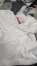 特步（XTEP）保暖卫衣男秋冬季运动服刺绣针织上衣男装休闲圆领加绒套头衫 明月白-常规款（0113） 3XL 实拍图