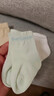 全棉时代儿童袜子7A抗菌婴幼儿宝宝纯棉中筒袜 咖蓝白 10-12cm 实拍图