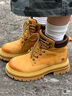 骆驼（CAMEL）【山丘】经典大黄靴马丁靴秋冬户外工装靴 L23W076065 土黄 37 实拍图