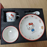旺佰福三丽鸥凯蒂猫一人食餐具套装轻奢陶瓷饭碗盘筷子乔迁结婚生日礼物 三丽鸥一人食礼盒装-HelloKitty 实拍图