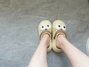 梵昇昱厚底增高洞洞鞋女款夏季2025新款eva沙滩防滑包头凉拖鞋女夏外穿 大眼睛-咖色【35-36】 实拍图