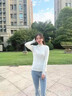 相伊恋人半高领针织衫女外穿25年百搭显瘦内搭蕾丝边打底衫加厚保暖毛衣 白色【春秋常规款】 均码 【80-140斤】 实拍图