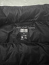 优衣库男装高级轻型羽绒背心/休闲羽绒排骨马甲472294 09 黑色 S /165/84A 实拍图