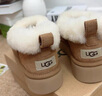 UGG秋季女士茸茸毛鞋领厚底懒人毛毛鞋 1166733CHE|栗色 36 实拍图