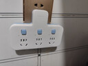 公牛（BULL）一转二插座/转换插头/电源转换器 适用于卧室、厨房 2位无线转换插座 GN-903 实拍图