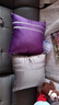 爱枕亿 水晶绒抱枕简约纯色时尚靠枕柔软毛绒沙发大码靠垫床头抱枕靠垫 紫色 40cm*40cm含芯(套子+芯子) 实拍图