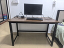 新颜值主义电脑桌电竞桌实木书桌家用台式办公桌学习桌写字桌工作台长条桌子 【22MM特厚面板】120*60cm胡桃色 实拍图