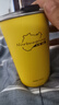 【小米ultra平替】304不锈钢直饮杯户外露营水杯咖啡啤酒杯 小米黄 500ml 丝印款+盖子+吸管 实拍图