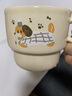 网红新款叠叠马克杯宿舍家用可爱狗陶瓷杯水杯礼物茶杯咖啡杯 奶油色 1个 280ml 奶白礼帽小狗叠叠杯【无盒装】 实拍图