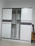 白浅【免费安装】衣柜卧室储物柜子移门衣橱简易推拉门大衣柜 【三门】1.8米主柜 实拍图