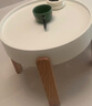 全友（QUANU）【迷瞪直播间】125023小日子 奶油风家用客厅阳台网红圆形小茶几 矮圆茶几 实拍图