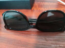 卡珀尼GM茶色墨镜男女高级感太阳镜防紫外线开车驾驶眼镜可配近视变色镜 黑框冷茶(大号)0度高清尼龙镜片 实拍图