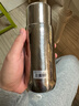 TUNE-PATTERN纯钛保温杯双层高档磁吸钛杯焖泡茶杯养生钛水杯中秋节礼品钛杯子 炫目银【送皮质杯套+杯刷】350ml 实拍图