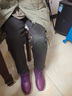 足力健老人鞋冬季棉鞋加绒加厚中老年户外蓄热防滑保暖鞋2493208J 绛紫-女 40  实拍图