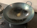 陳枝記铁锅炒锅陈枝记无涂层健康炒菜锅家用商用熟铁圆底不粘锅燃已开锅 36cm有耳单锅+锅铲+锅盖 实拍图