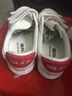 回力童鞋2026新款秋季男女童板鞋时尚魔术贴小白鞋小中大儿童帆布鞋 白红 35 鞋内长约22cm 实拍图