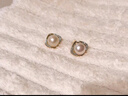伊灿倪妮同款淡水仿珍珠耳钉2025新款爆款耳环女高级感耳饰无耳洞耳夹 倪妮同款淡水珍珠耳钉 实拍图