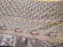 庭漫伊全包夹棉布艺绣花床头罩现代欧式防尘罩1.5m1.8m床头套2021年新款通用床靠背罩软包保护罩 绗绣灰色 180cm 实拍图