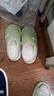 朴西冬天棉拖鞋女士踩屎感毛绒厚底情侣居家室内加绒保暖秋冬季拖鞋女 浅绿 36-37 实拍图