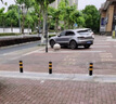 趣行 金属带钥匙活动路桩停车位立柱 警示柱交通安全设施挡车柱车位锁 实拍图