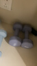 Keep 彩色浸塑哑铃 男女家用家庭健身肌肉塑形手臂轻重量紫灰色 3kg*2 实拍图