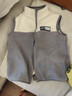 儿童春秋外套马夹立领男女小童摇粒绒背心保暖坎肩立领女大童马甲 米拼灰色 120 实拍图