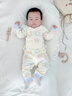 优奇婴儿衣服宝宝纯棉护肚内衣套装春秋新生儿睡衣秋衣秋裤分体两件套 春秋【纯棉】印花蓝 66 实拍图