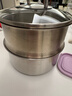 双立人（ZWILLING）不锈钢奶锅小汤锅婴儿辅食锅16cm热奶锅小蒸锅电磁炉小锅泡面锅 16*8.5cm蒸笼 16cm 实拍图