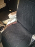 随途汽车加热坐垫石墨烯座椅垫电加热腰靠一体车载车用秋冬季毛绒保暖 【经典黑】双座 12V智能恒温加热 实拍图