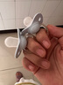 苏维妮（suavinex）安抚奶嘴0-6-18个月以上防胀气仿母乳新生婴儿哄睡奶嘴甜梦系列 【不易红脸】蓝色  0-6个月 2个装 实拍图